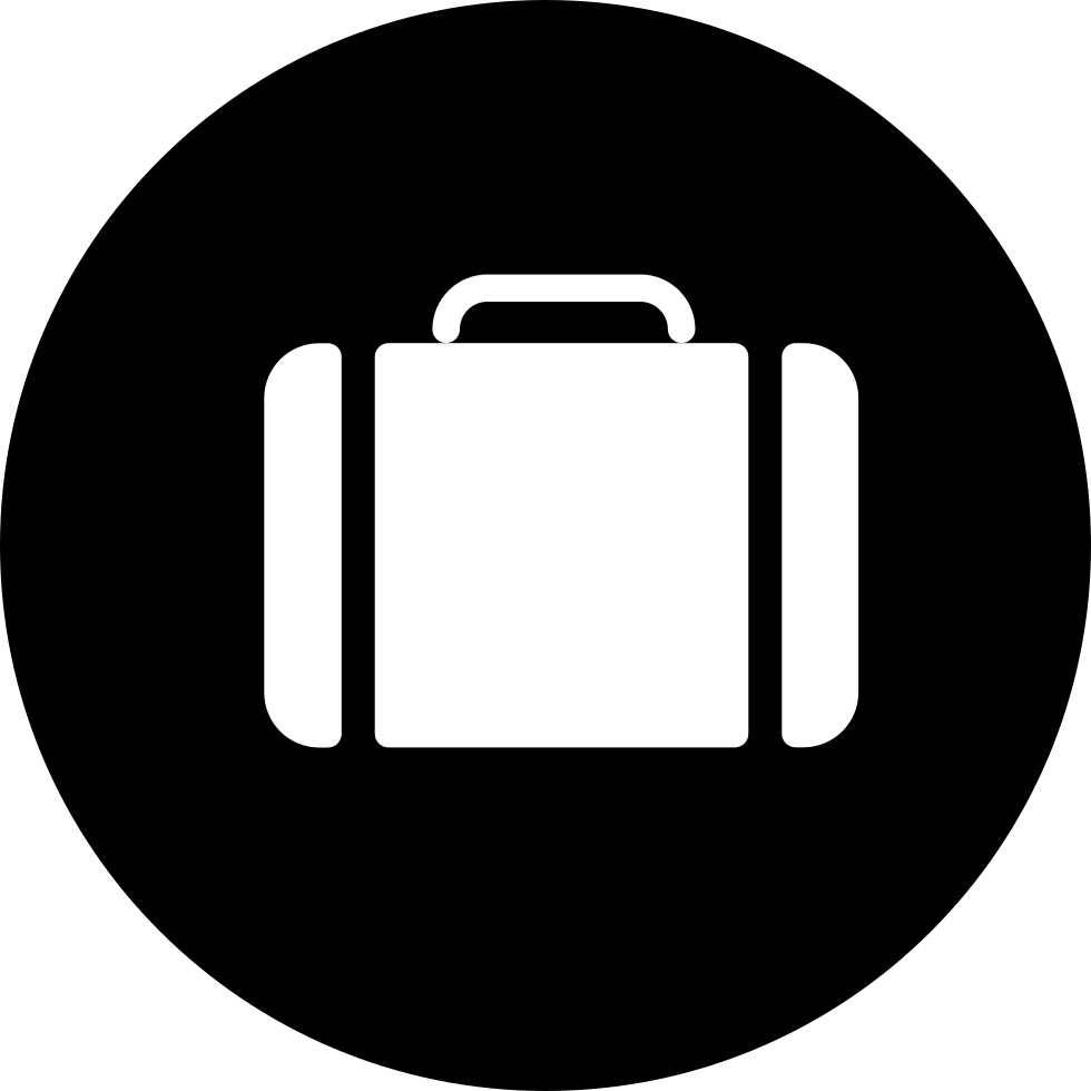 Black Briefcase Icon PNG