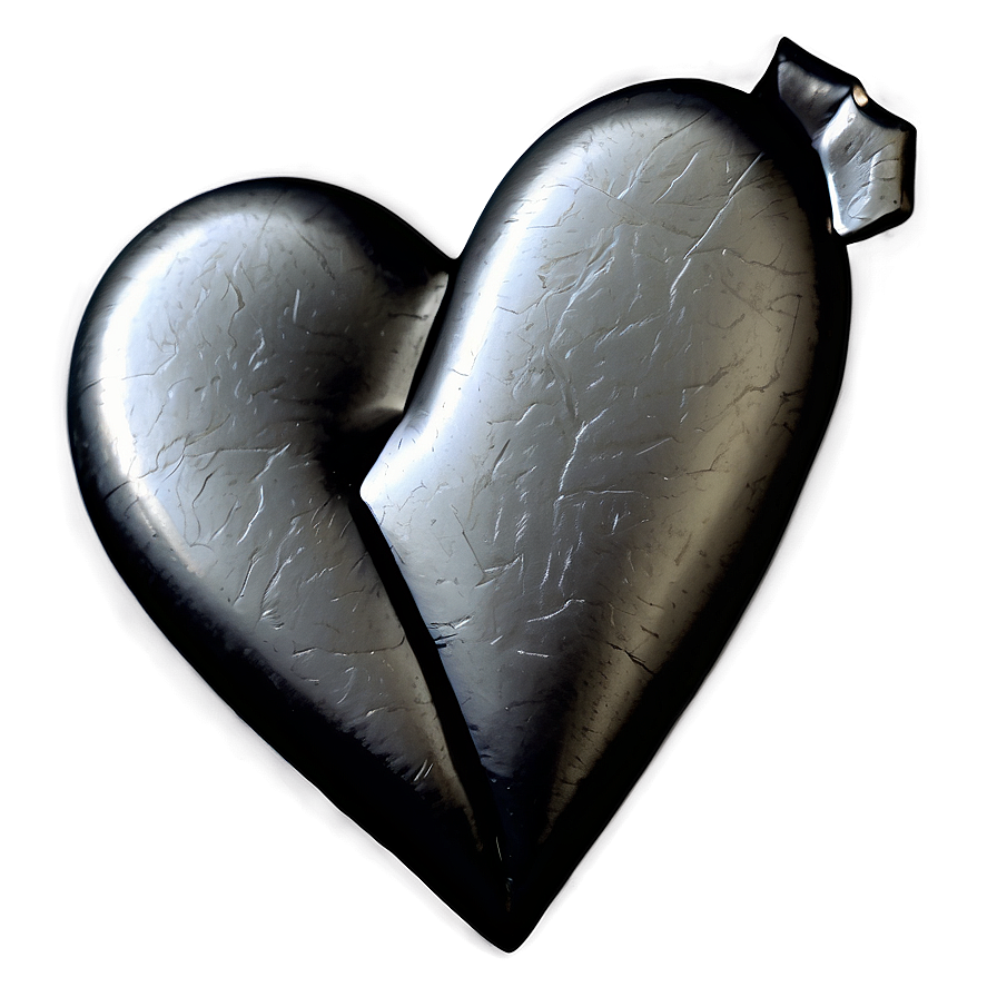 Black Broken Heart In Glass Png Ayp PNG