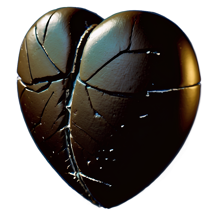 Black Broken Heart Png 16 PNG