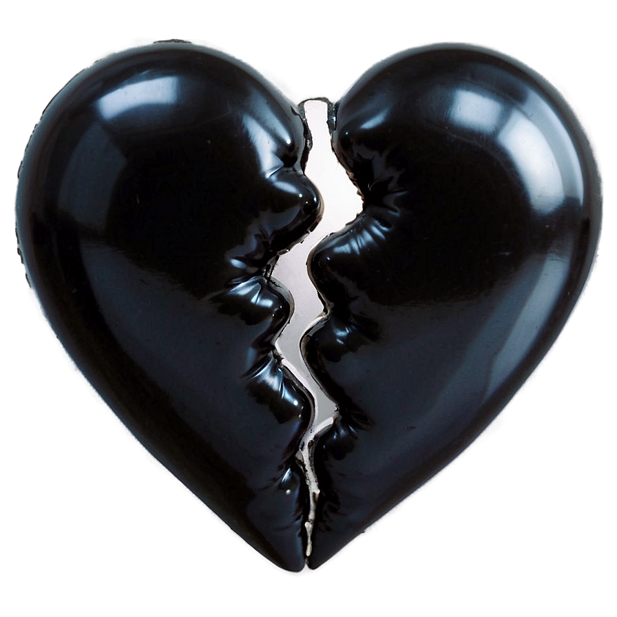 Black Broken Heart Transparent Background Png Ays PNG