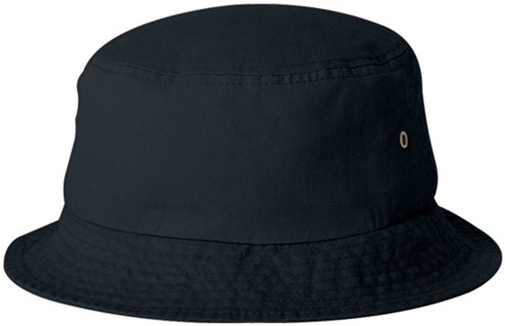 Black Bucket Hat Product Image PNG