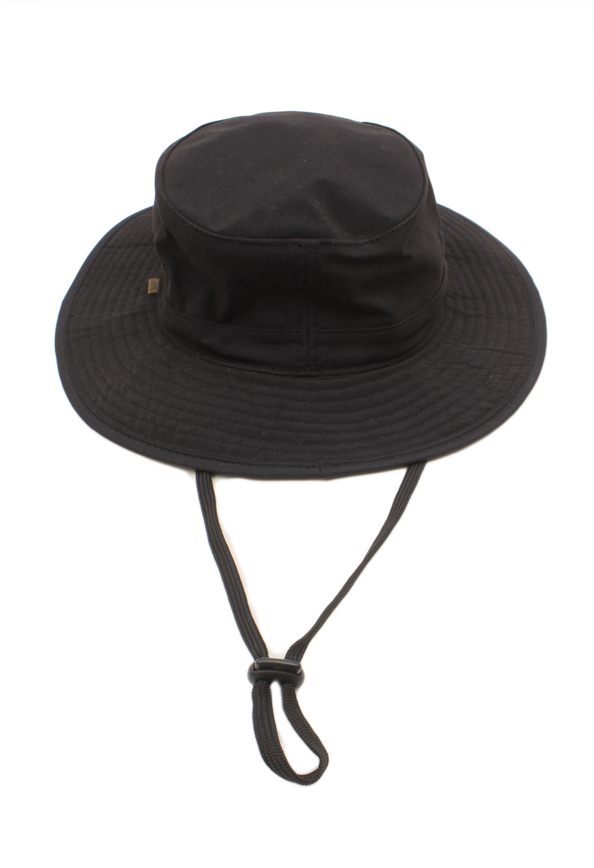 Black Bucket Hatwith String PNG