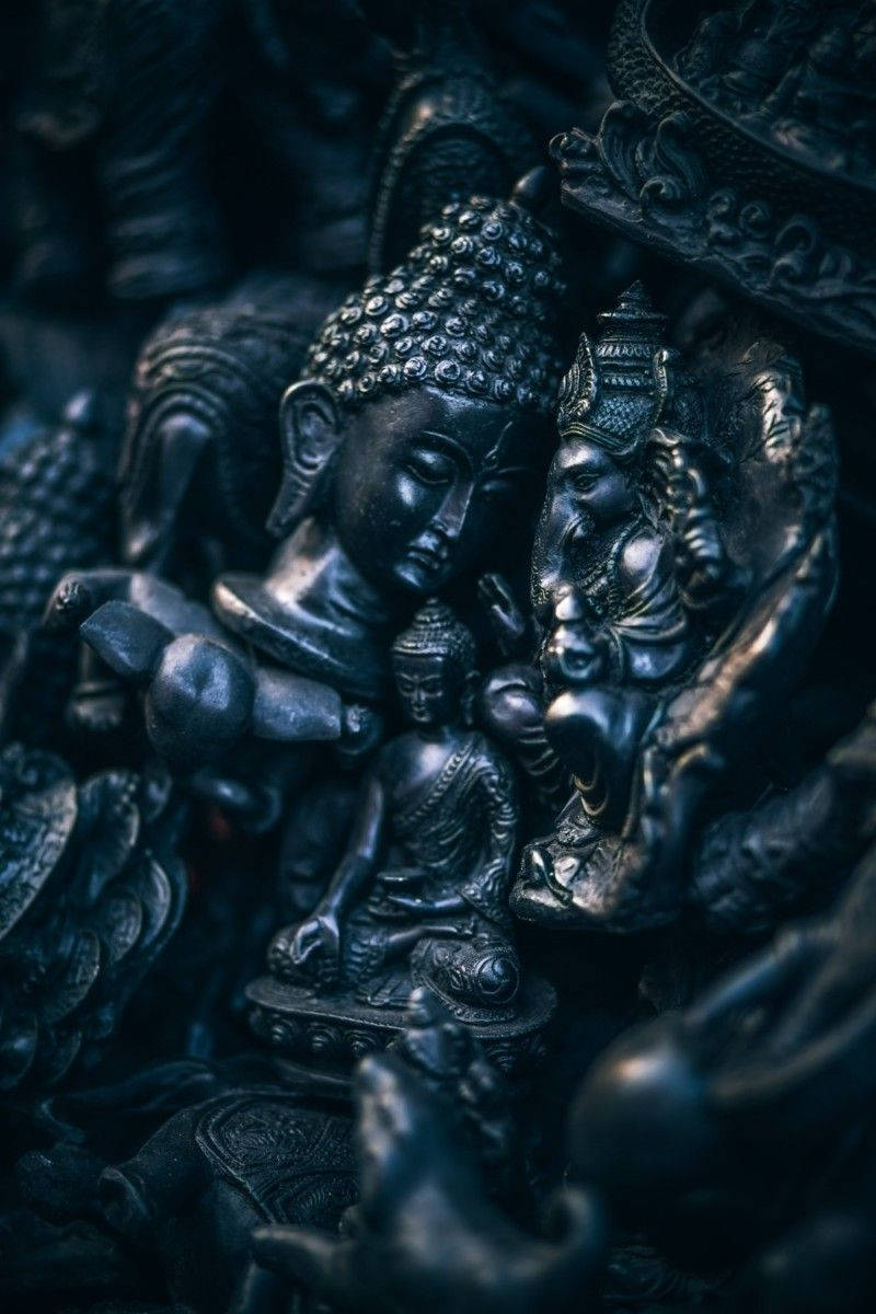 Buddha Nero Altri Dei Sfondo