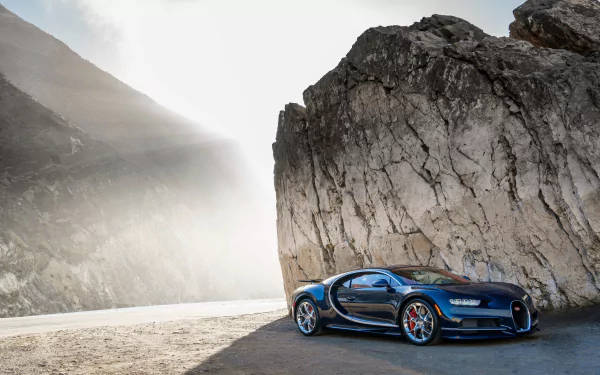 Sort Bugatti Chiron 4k Tapet Wallpaper