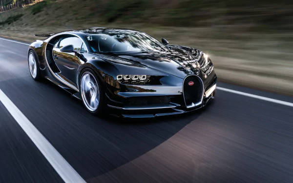 Caption: Majestic Bugatti Chiron Captured In Stunning 4k Resolution. Wallpaper