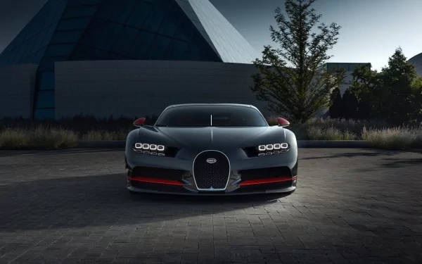 Sort Bugatti Chiron i 4k Wallpaper