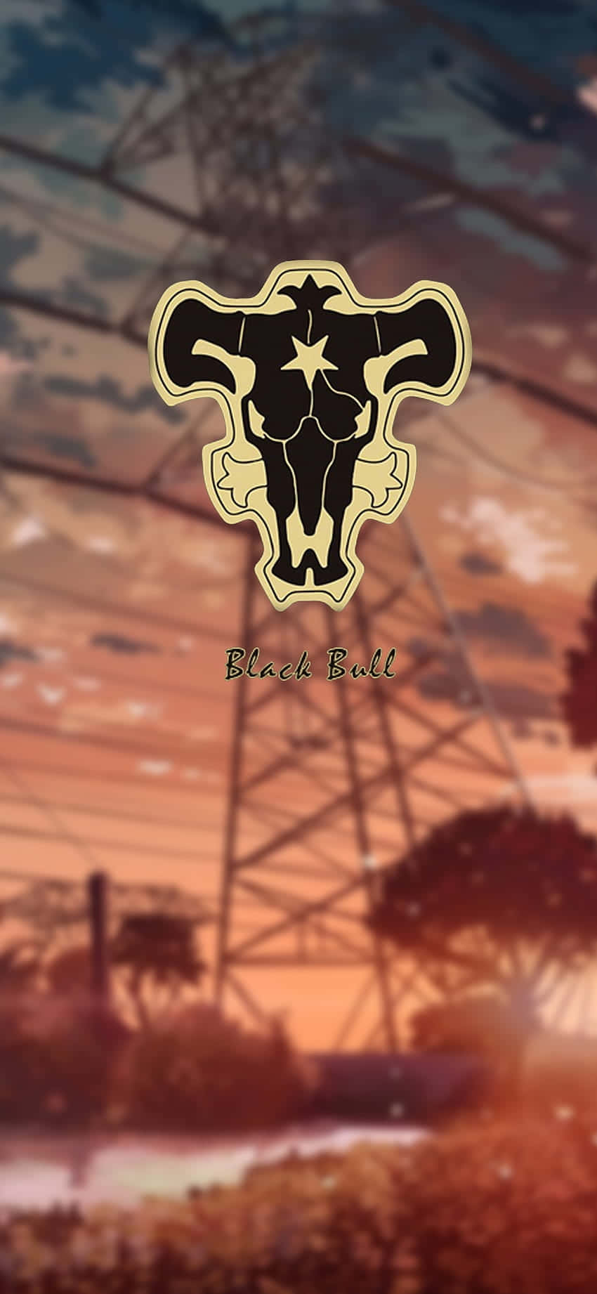 Black Bull Emblem Black Clover Wallpaper