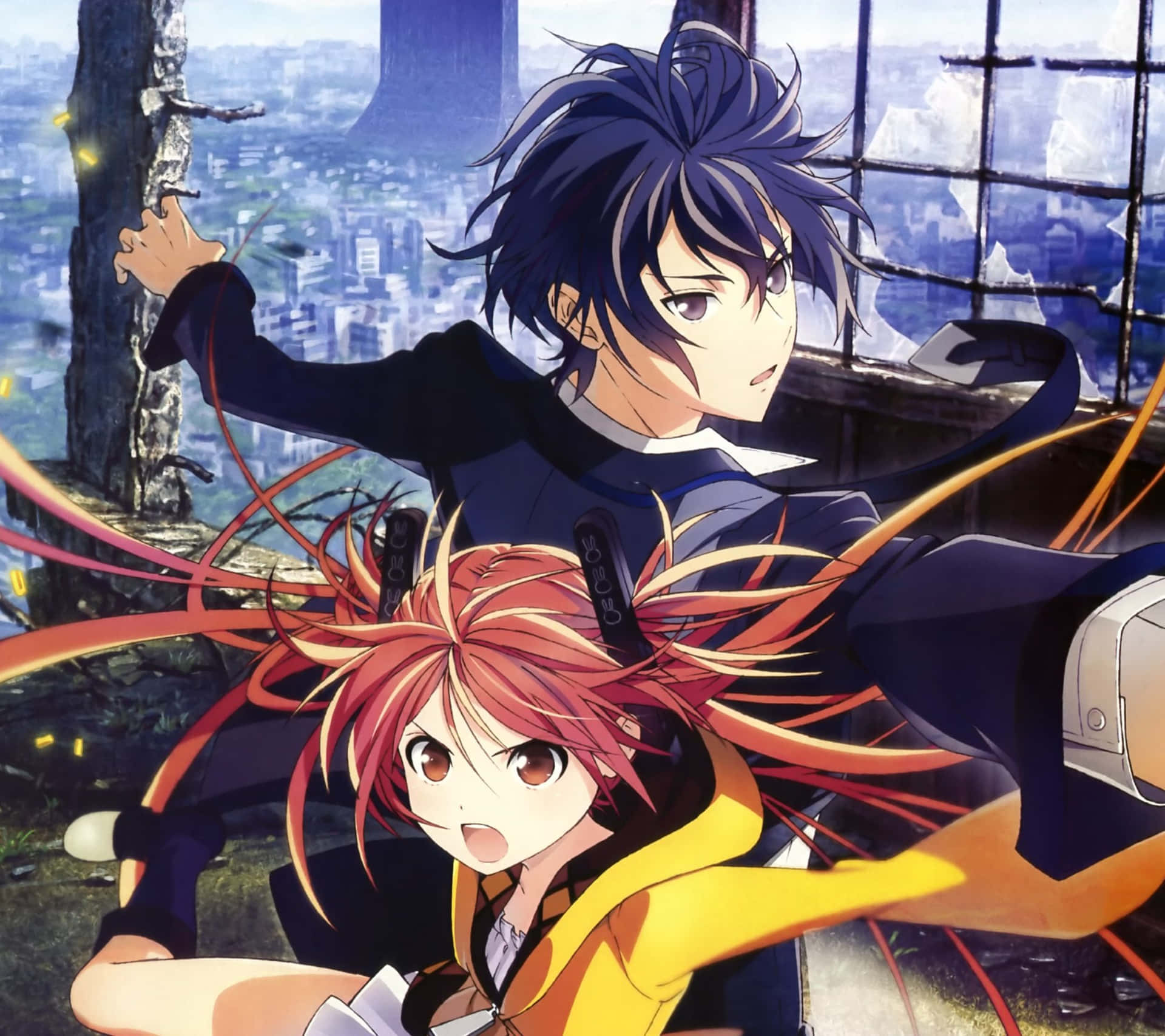 "Face the fierce future together with the characters in Black Bullet!"