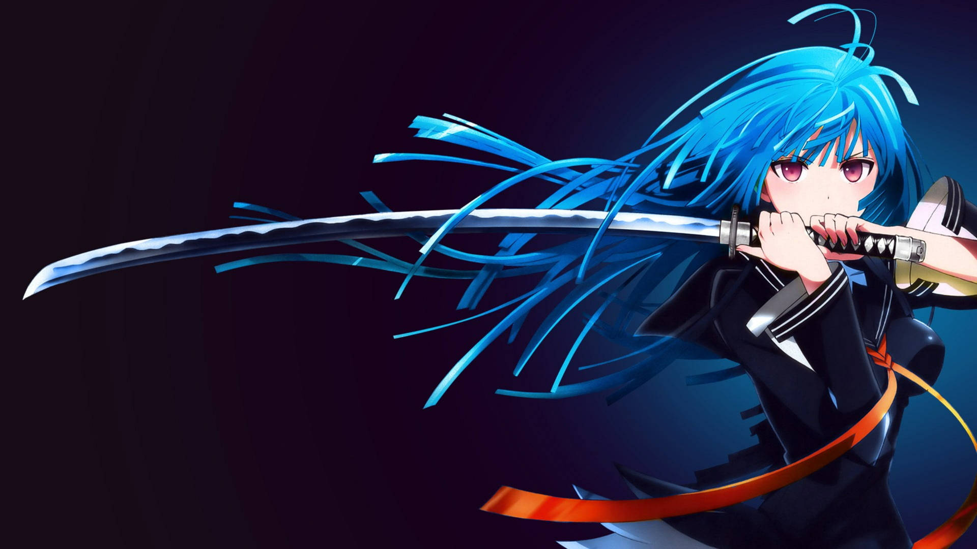 Black Bullet Kisara Blue Hair Picture
