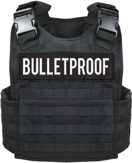 Black Bulletproof Vest PNG