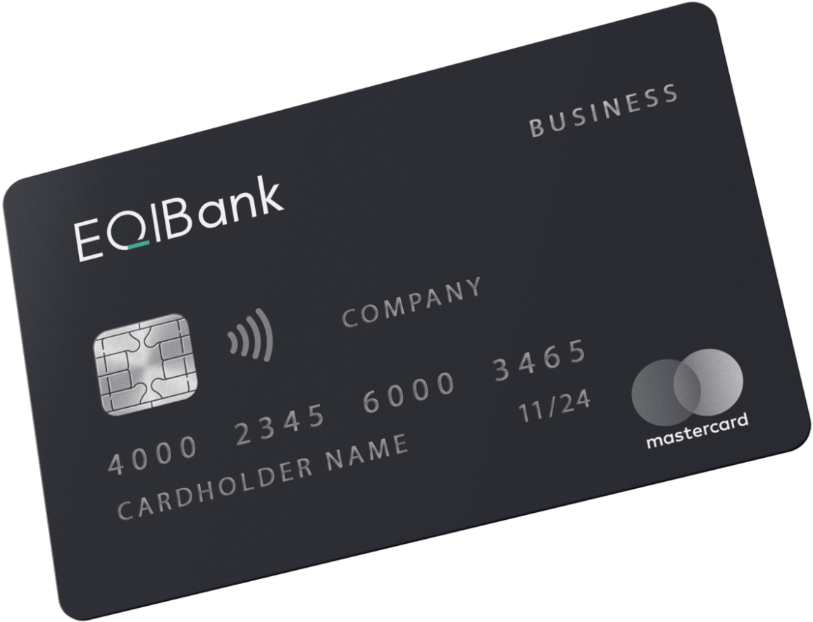 Black Business Debit Card Mockup PNG