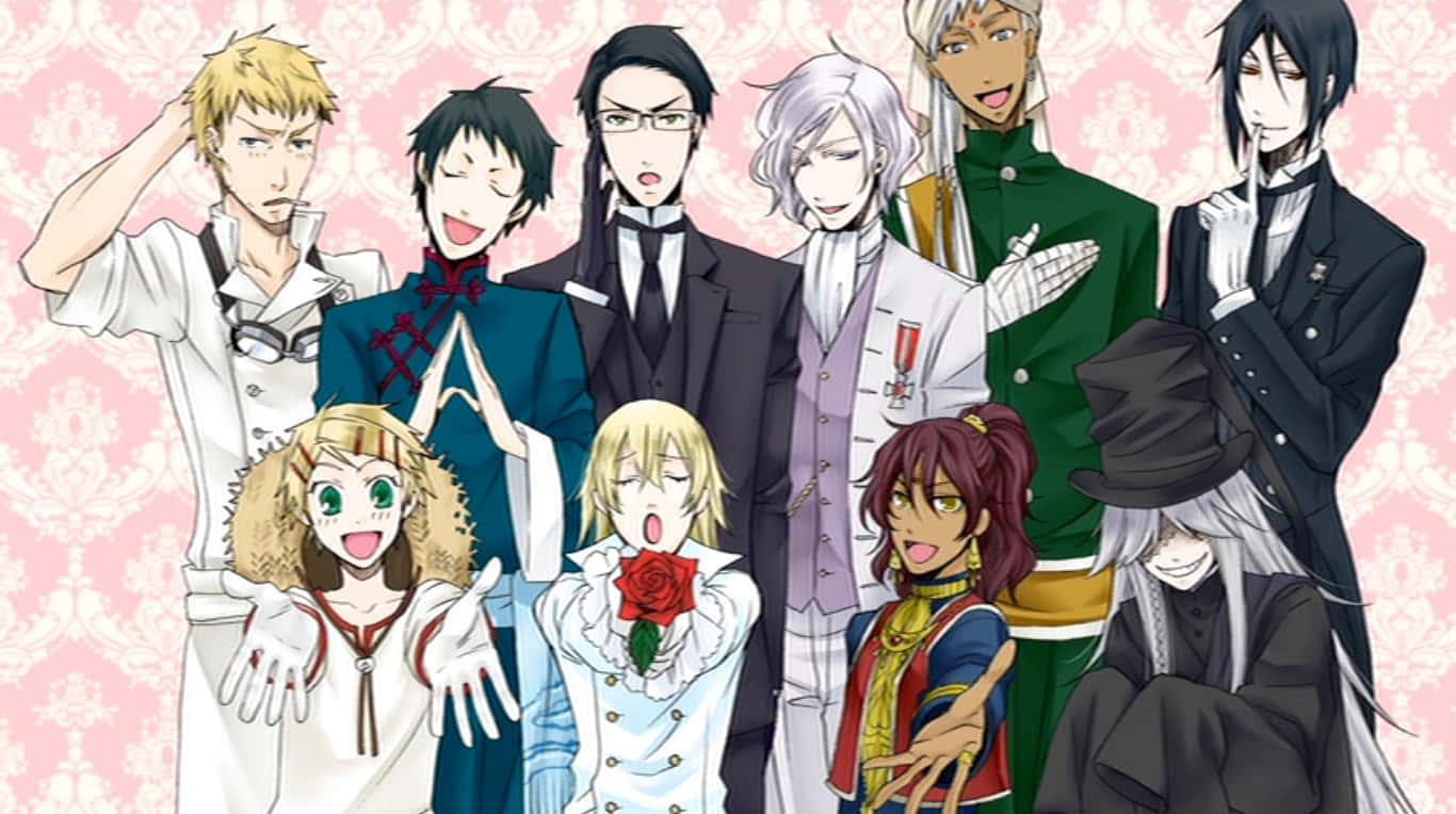 Groupe De Personnages De Black Butler Fond d'écran