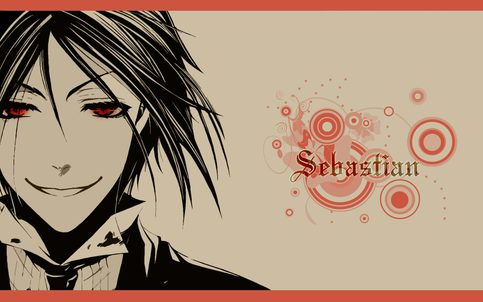 Cielphantomhive Og Sebastian Michaelis, Det Perfekte Par I Den Populære Anime Black Butler.