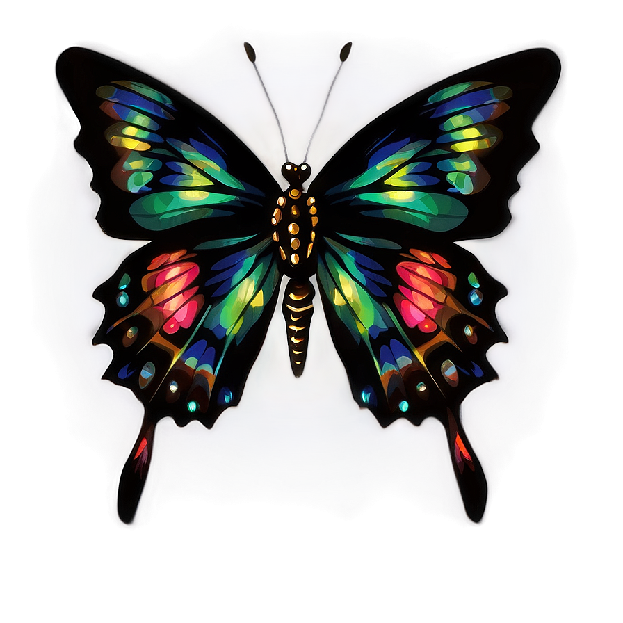 Black Butterfly Clipart Png Upc75 PNG