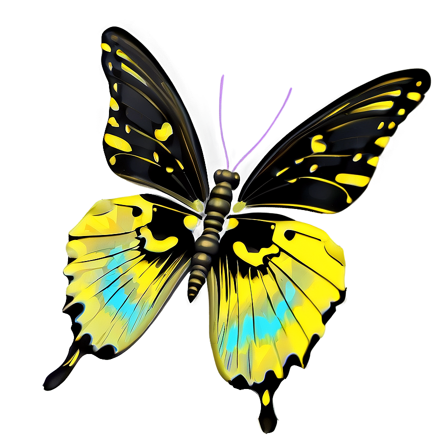 Black Butterfly Decoration Png Fbe PNG