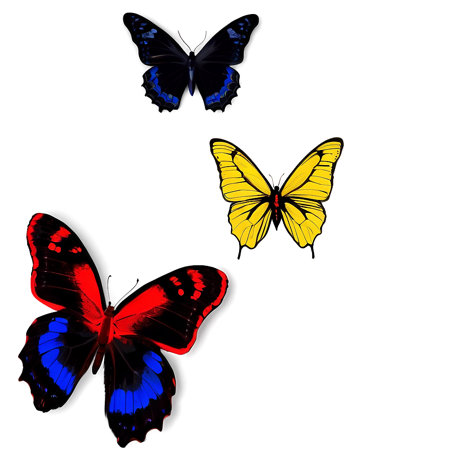 Black Butterfly Sketch Png Wgq85 PNG