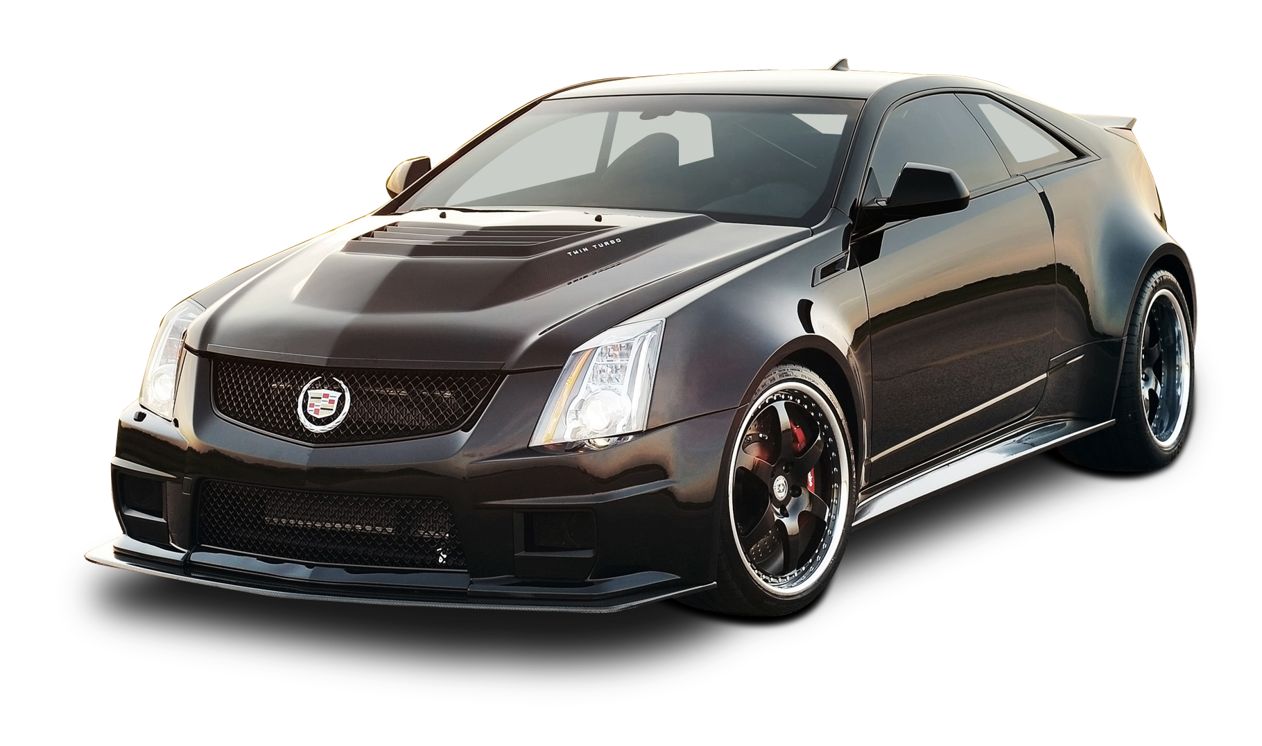 Black Cadillac C T S V Coupe PNG