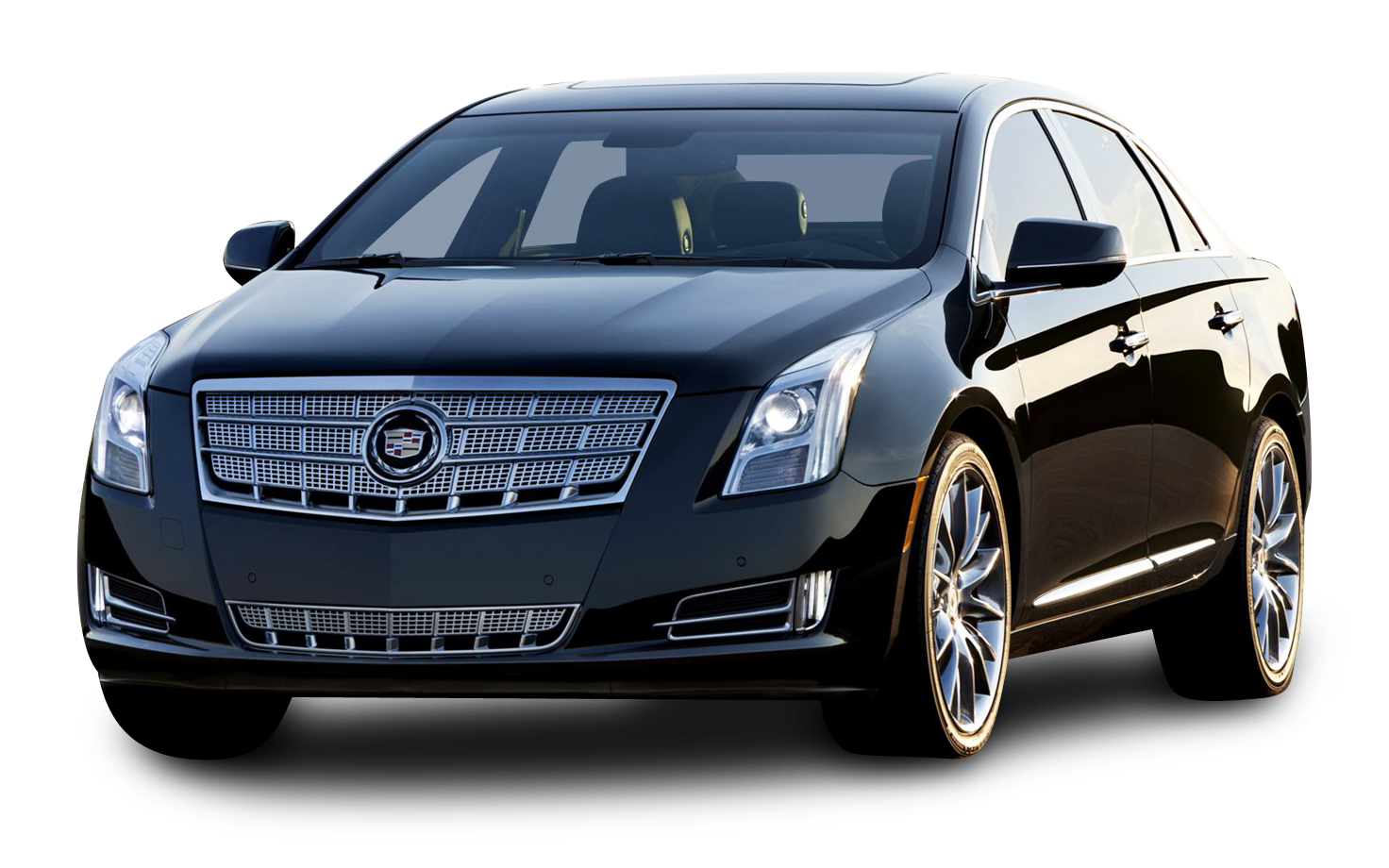 Black Cadillac Luxury Sedan PNG