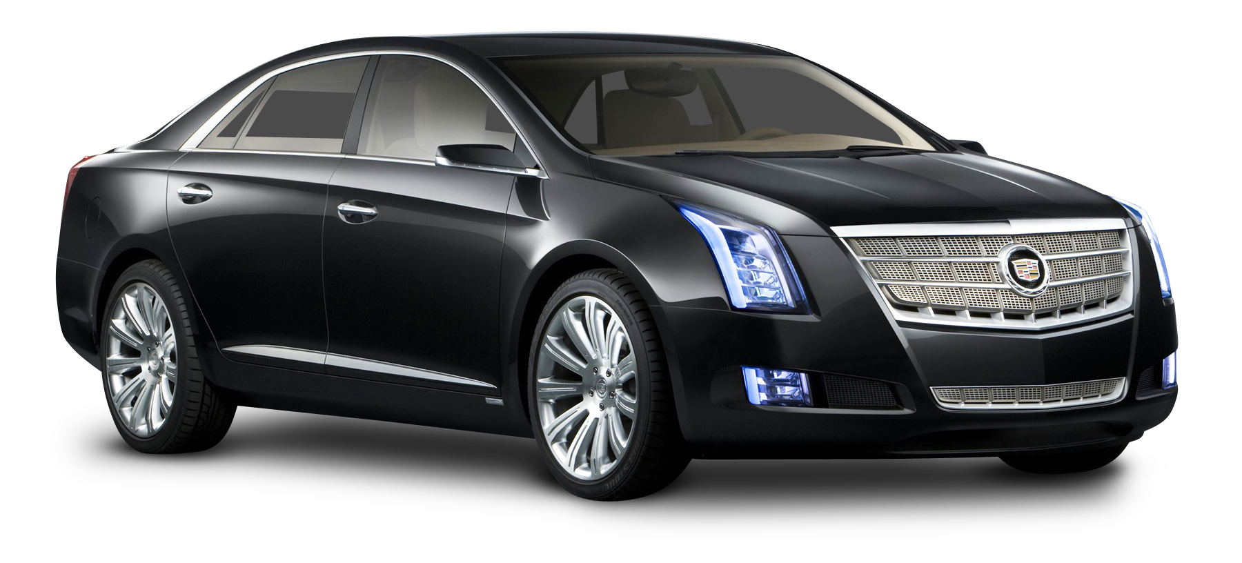 Black Cadillac Sedan Luxury Car PNG