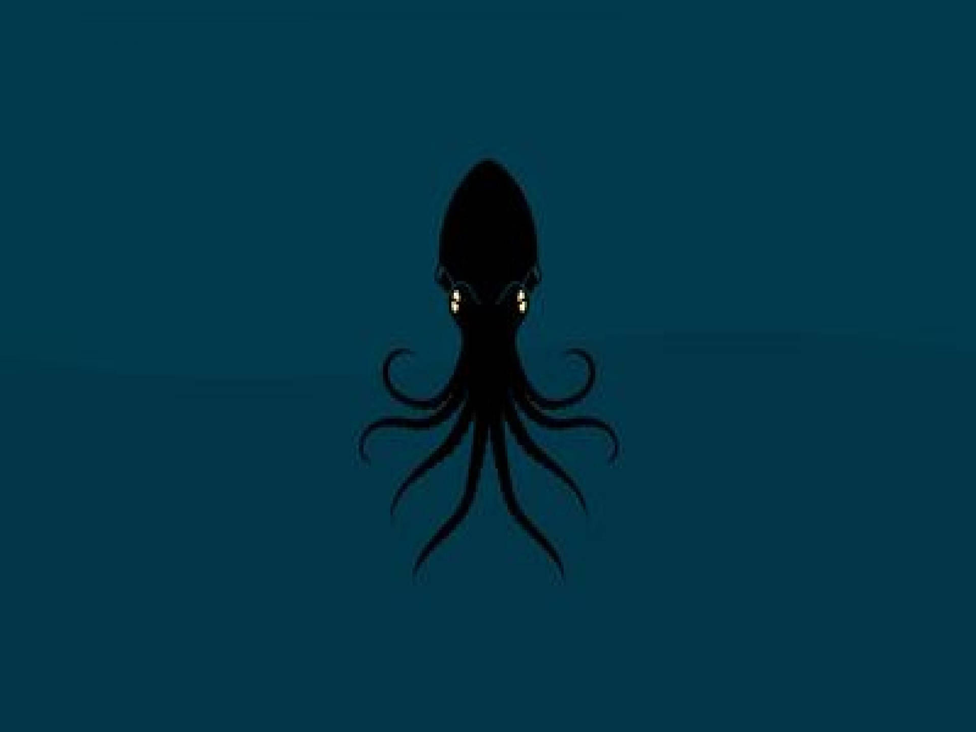 Black Calamari Vector Art Picture