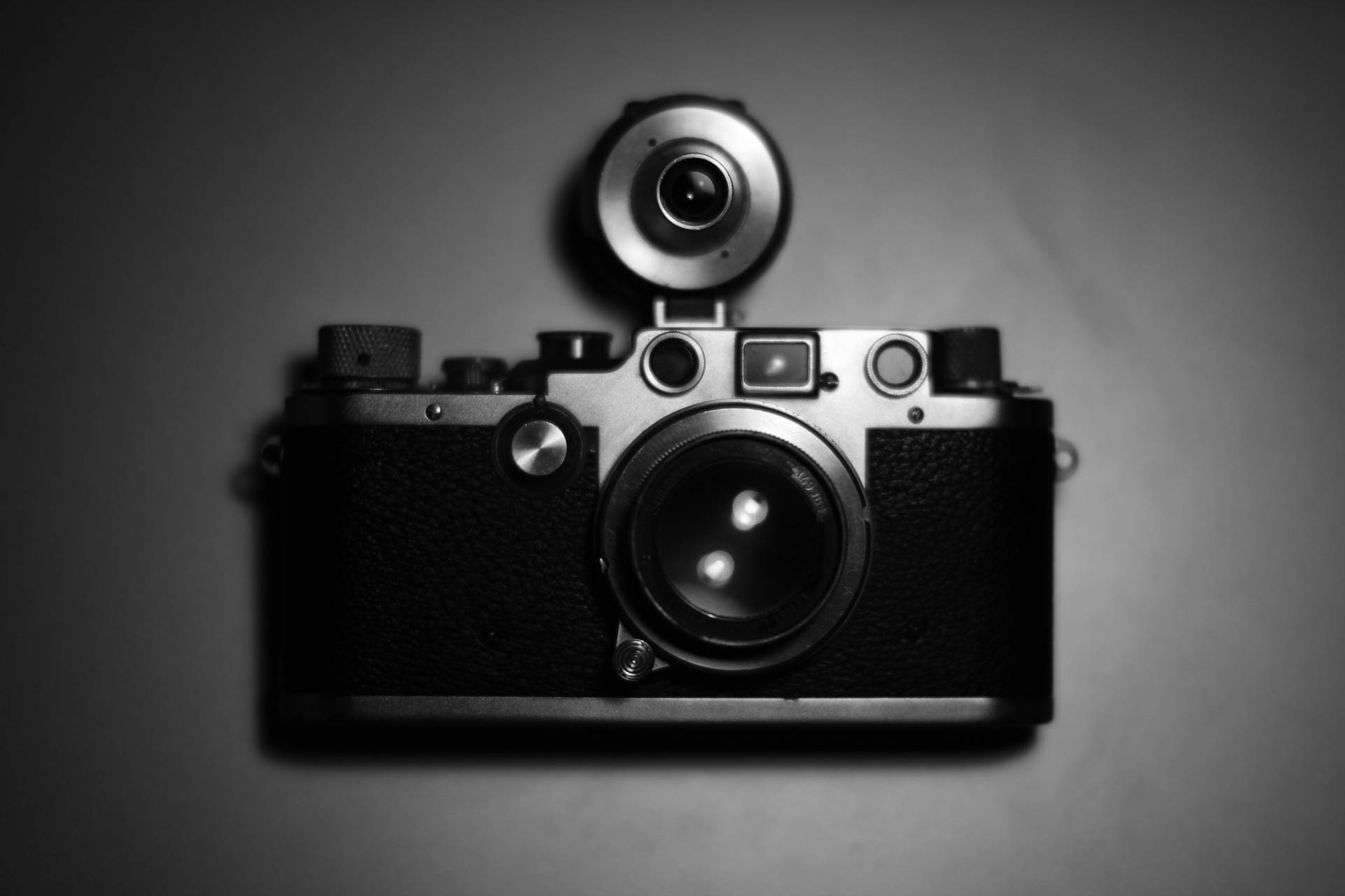 Fotocamera Nera Con Webcam Sfondo