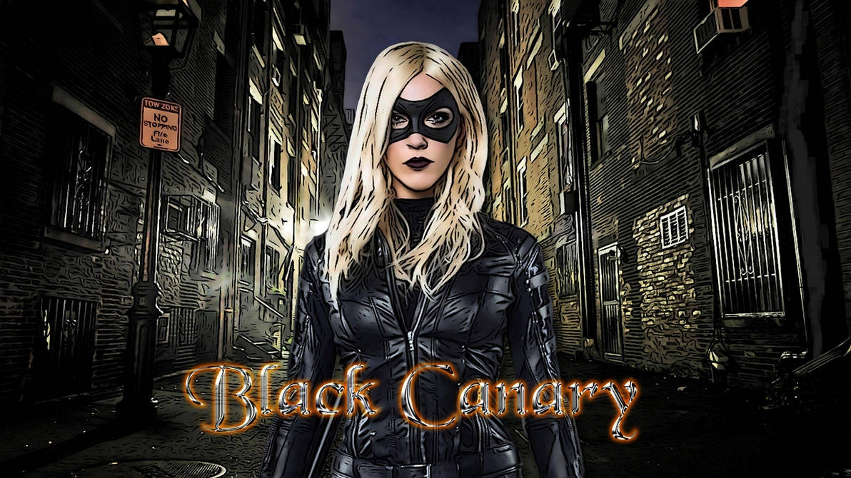 Black Canary On City Streets Wallpaper