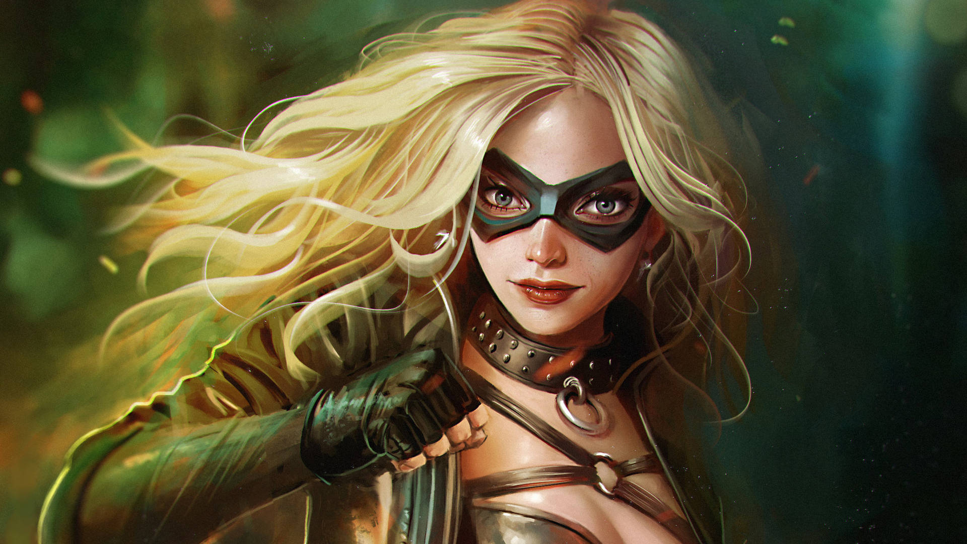 Black Canary Painting Wallpaper