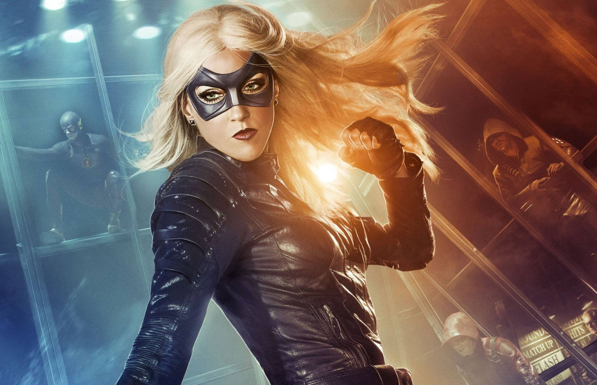 Black Canary With Clenched Fists Wallpaper