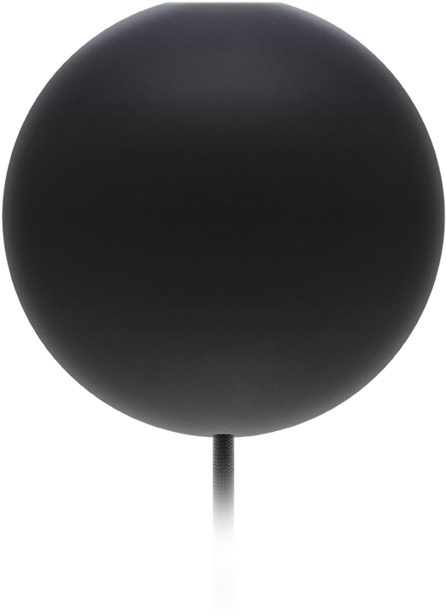 Black Cannonballon Stand PNG