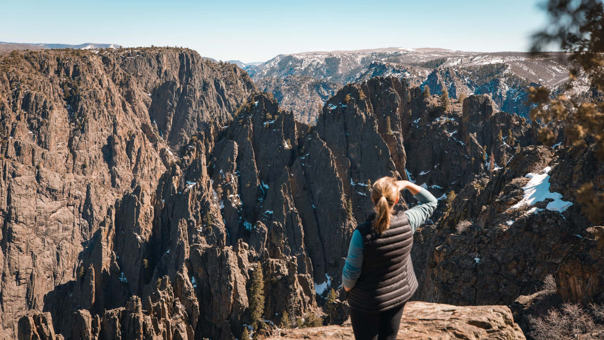 A breathtaking view of Black Canyon Wallpaper