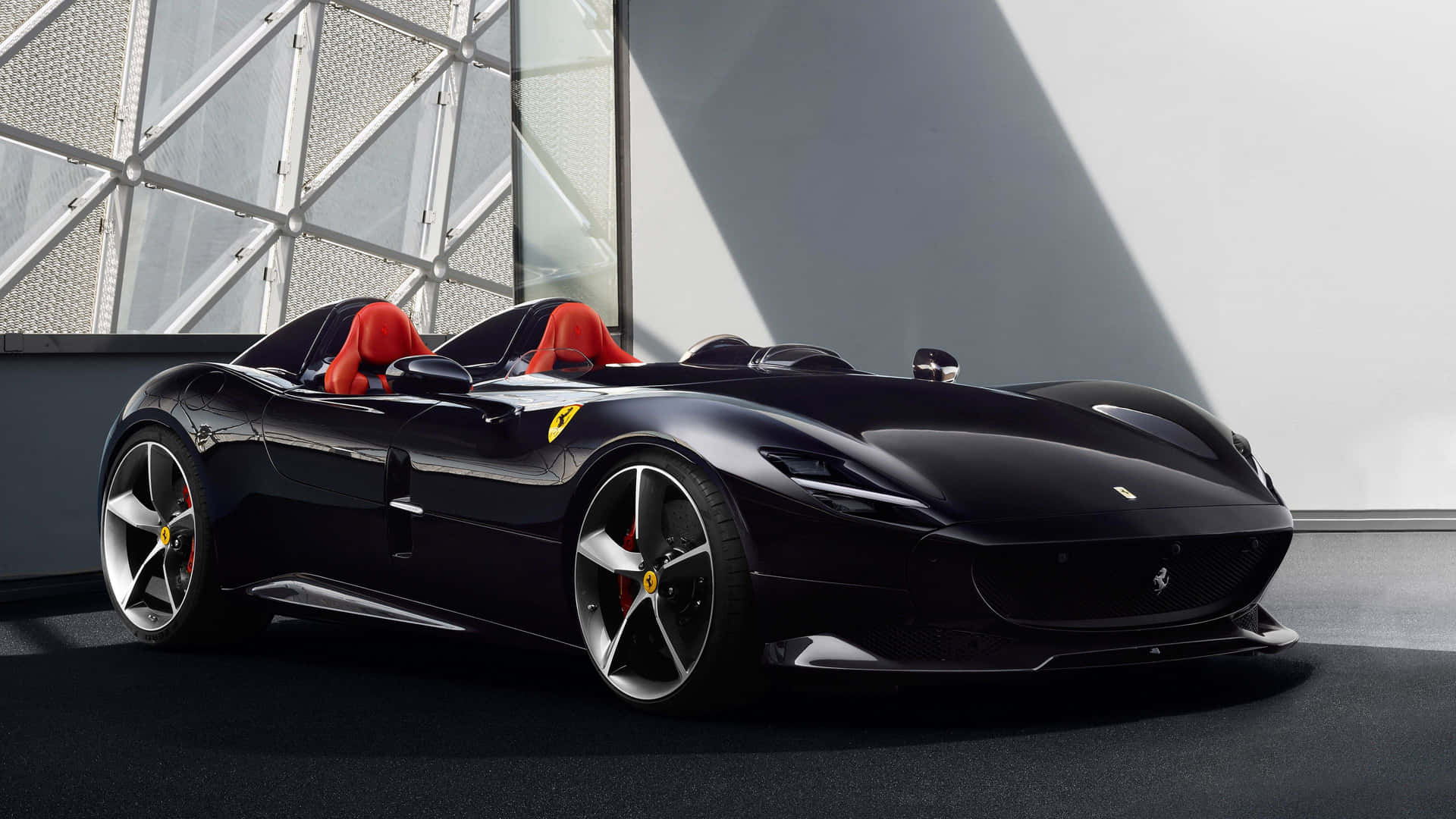 Black Car 4k Ferrari Monza Sp Wallpaper