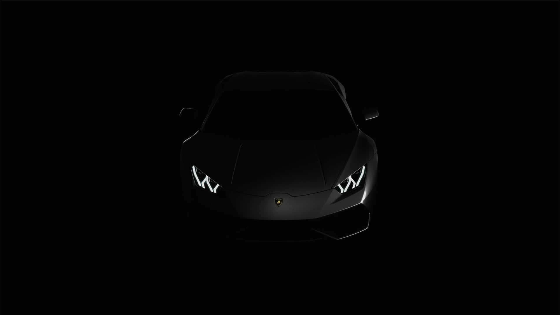 Luxury Sleek Black Supercar Wallpaper