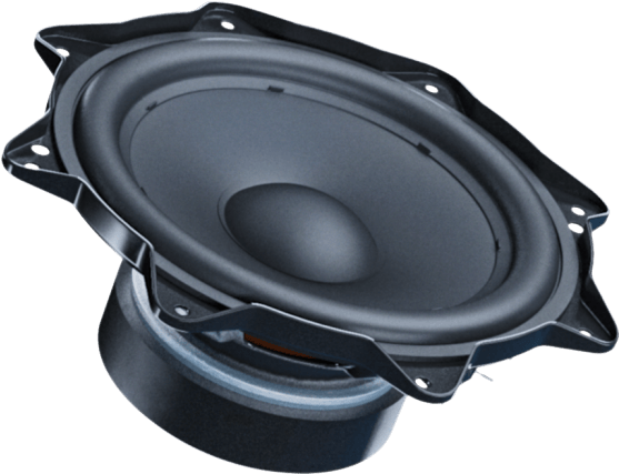 Black Car Audio Speaker PNG