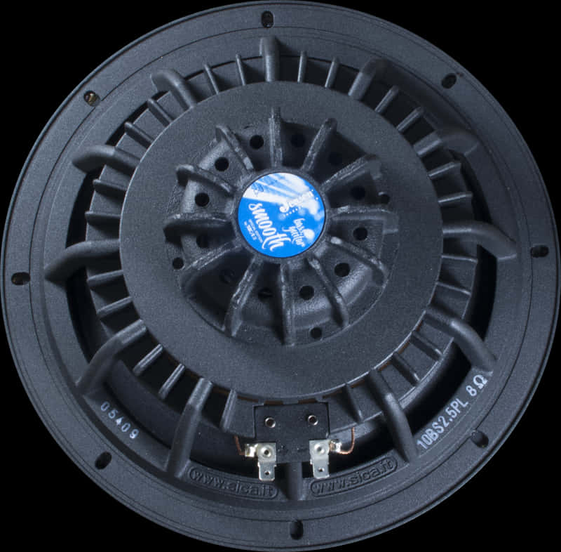 Black Car Speaker Top View PNG