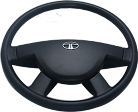 Black Car Steering Wheel PNG