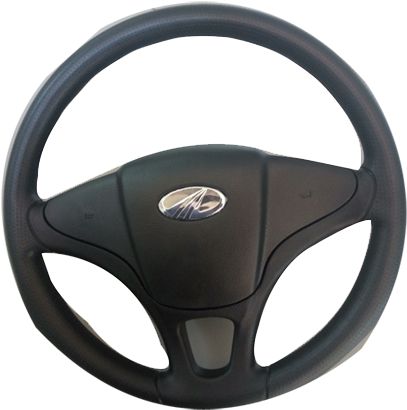 Black Car Steering Wheel PNG