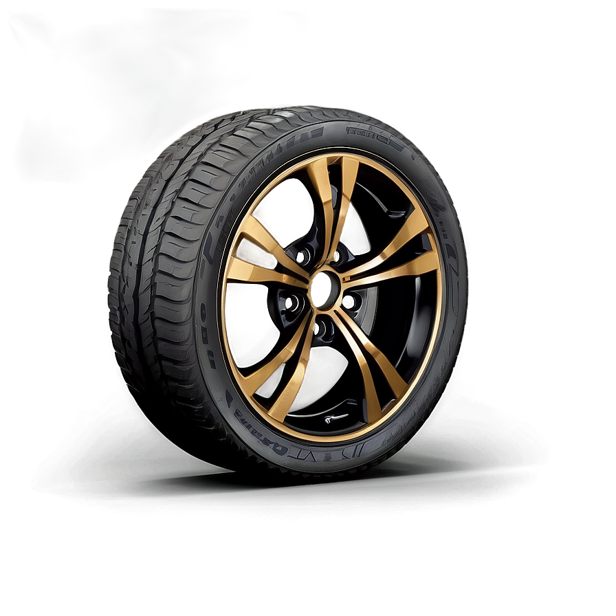 Black Car Wheel Png 06122024 PNG