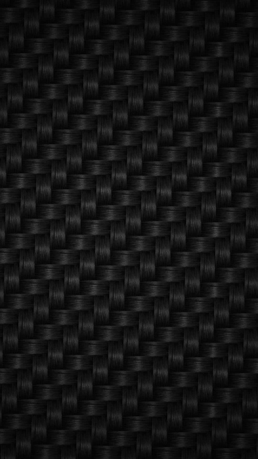 Image  Black Carbon Fiber Pattern Wallpaper