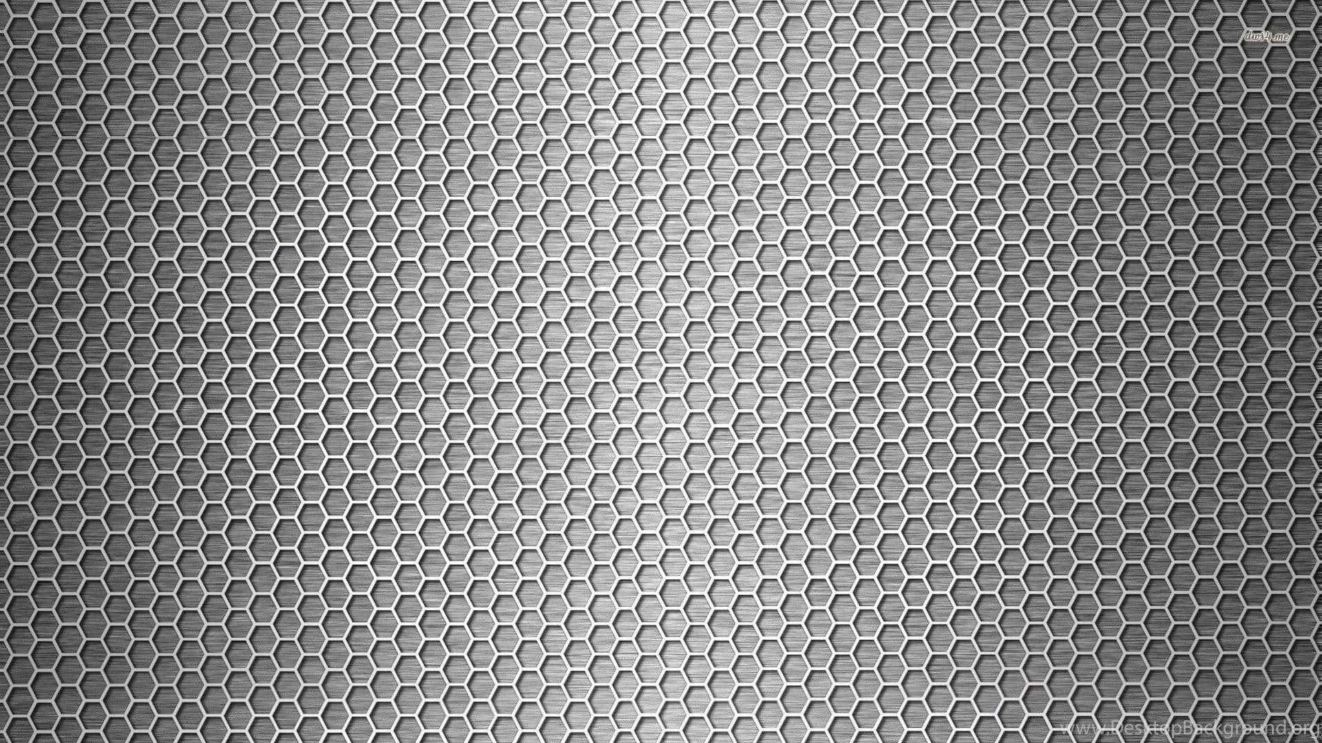 Einschwarz-weißer Hintergrund Mit Einem Muster Aus Sechsecken. Wallpaper