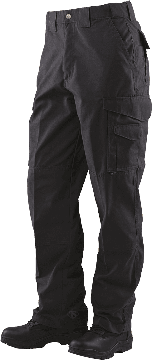 Black Cargo Pants Product Photography PNG