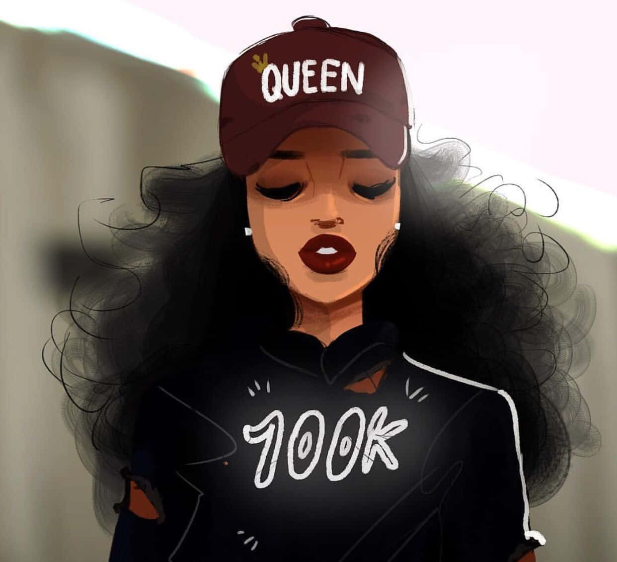 Personajesde Dibujos Animados Negros Reina Africana Fondo de pantalla