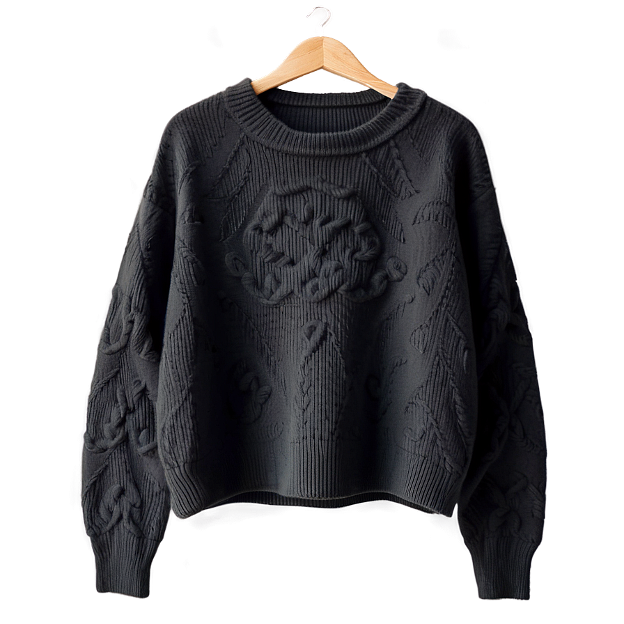 Black Cashmere Sweater Png 23 PNG