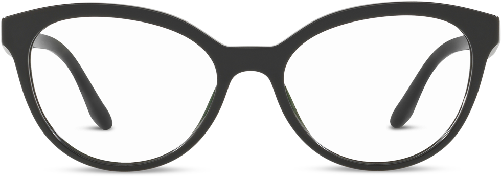 Black Cat Eye Eyeglasses Transparent Background PNG