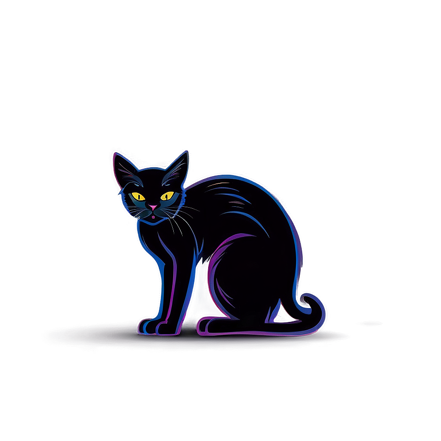Black Cat Vector Png 14 PNG