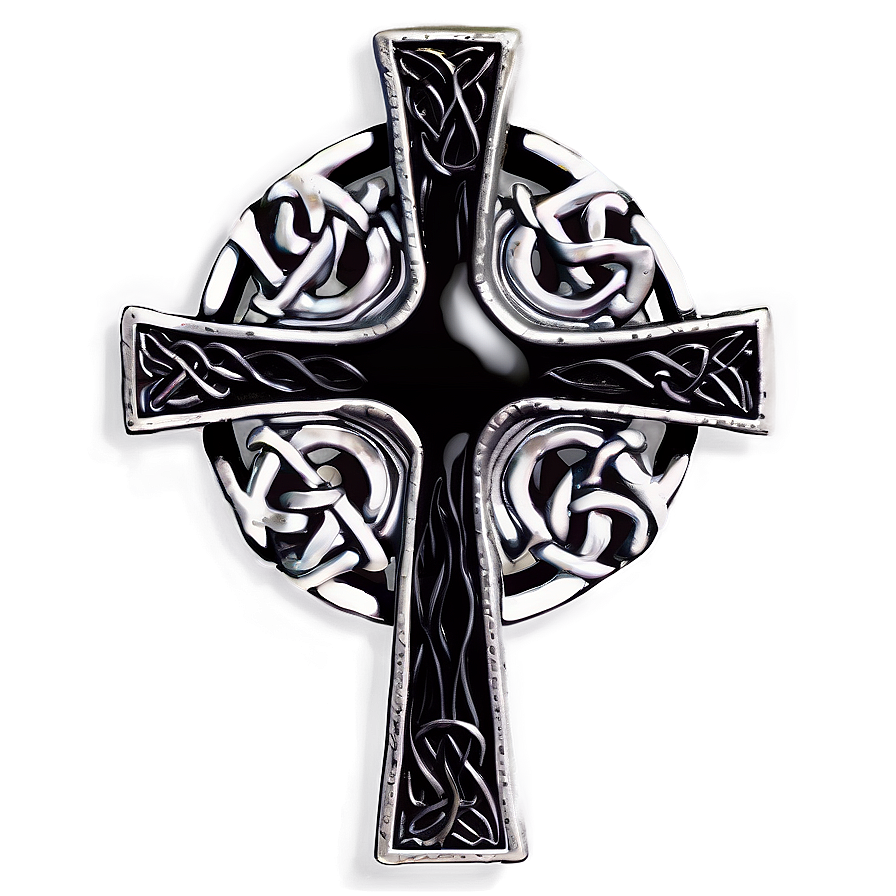 Black Celtic Cross Png 2 PNG