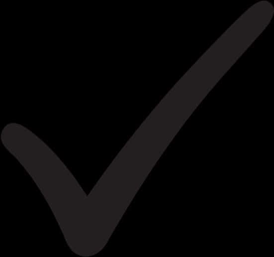 Black Check Mark Simple Graphic PNG