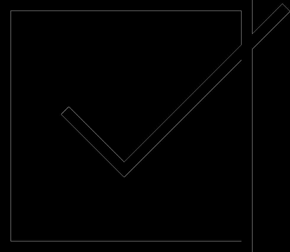 Black Check Markon Dark Background PNG