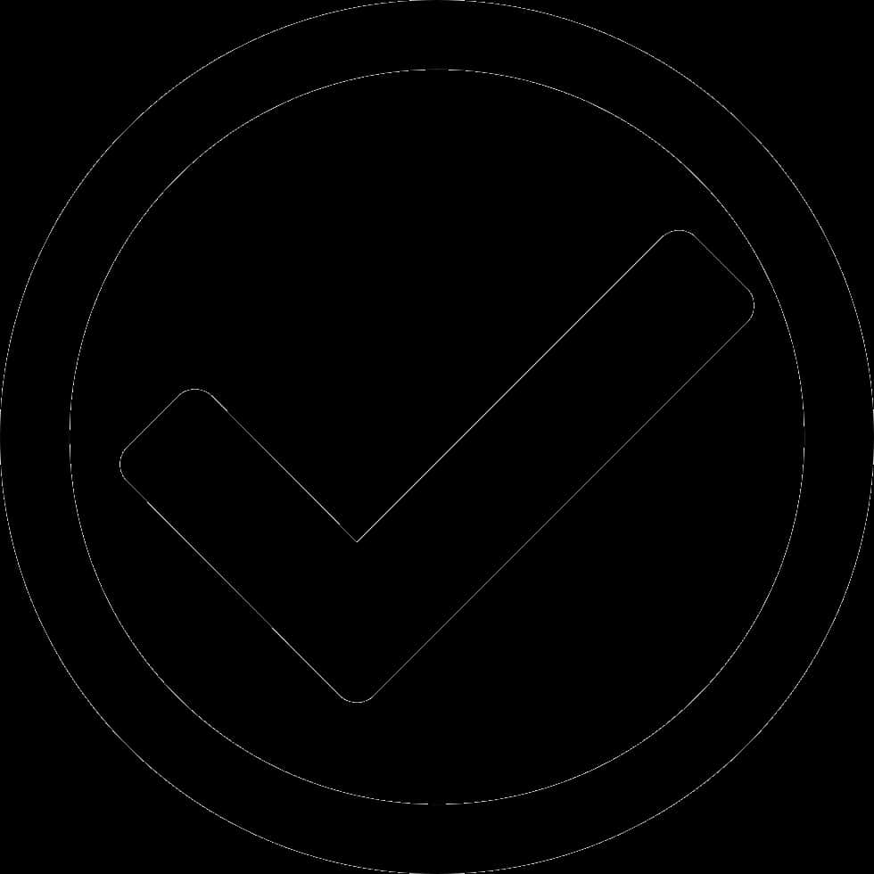 Black Checkmark Icon PNG