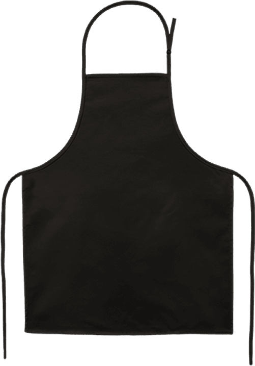 Black Chef Apron Image PNG