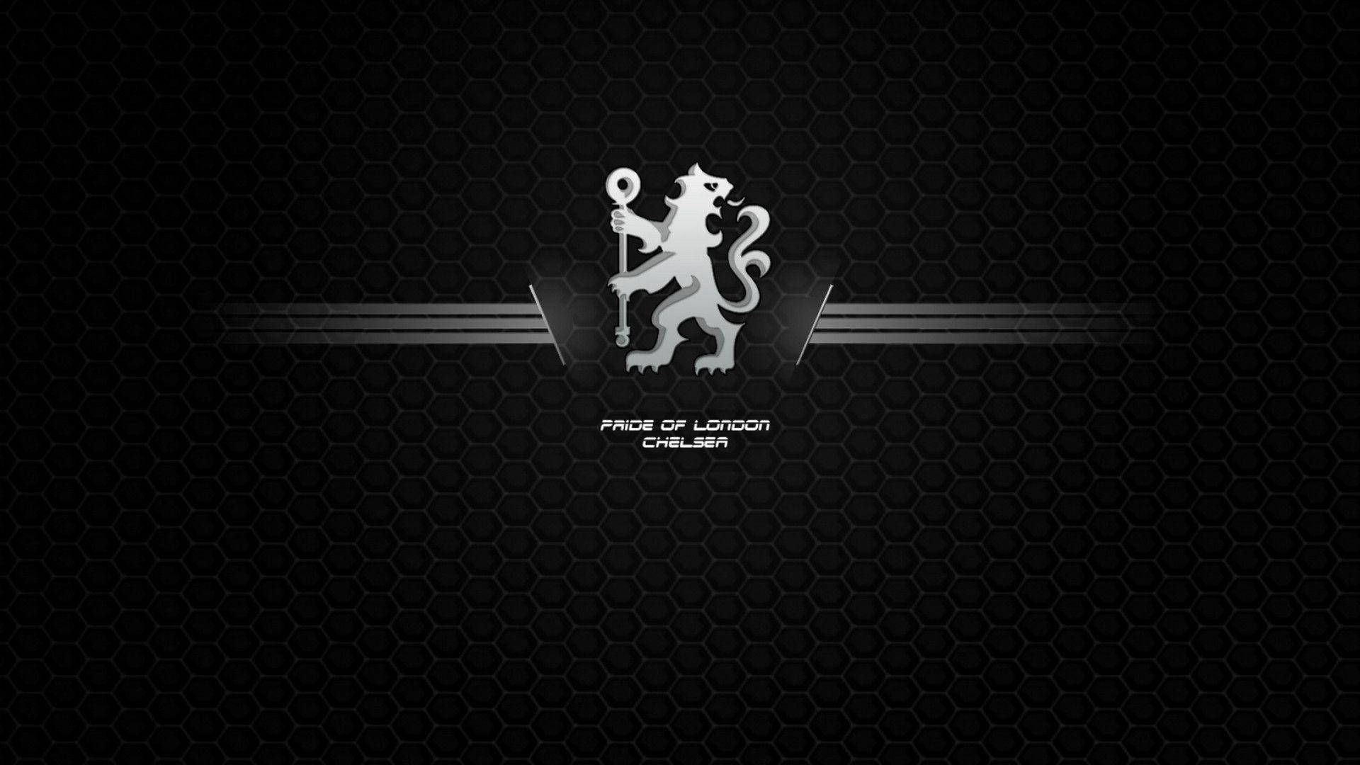 Black Chelsea Fc Logo Wallpaper